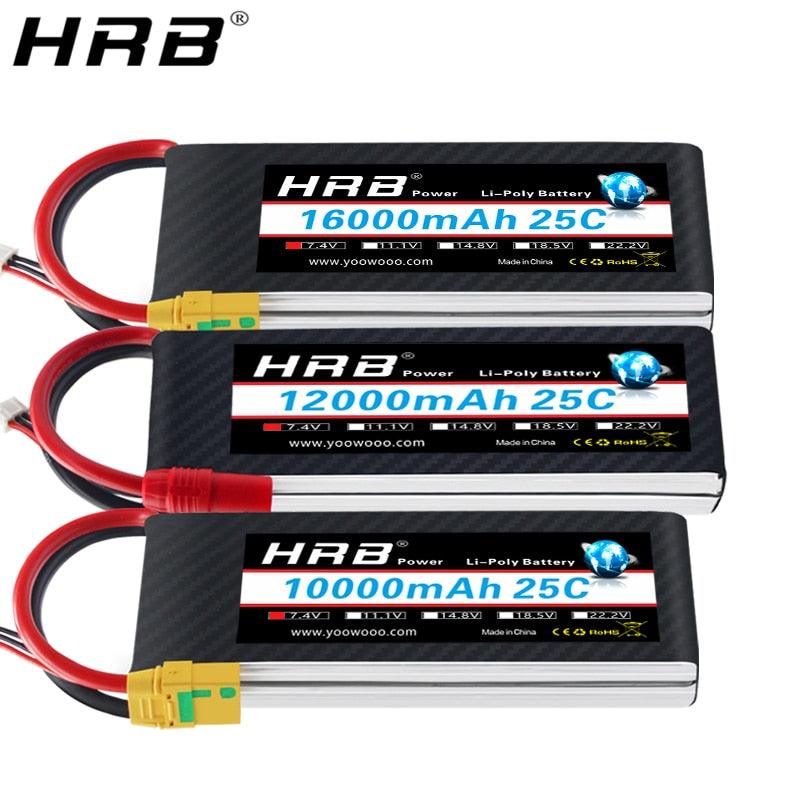 HRB Lipo 2S 7.4V Battery -10000mah 12000mah 16000mah XT60 T Deans EC5 XT90 XT90-S XT150 AS150 25C RC Heli Airplane Car Boat Parts 2 HRB Lipo 2S 7.4V Battery -10000mah 12000mah 16000mah XT60 T Deans EC5 XT90 XT90-S XT150 AS150 25C RC Heli Airplane Car Boat Parts - Image 2