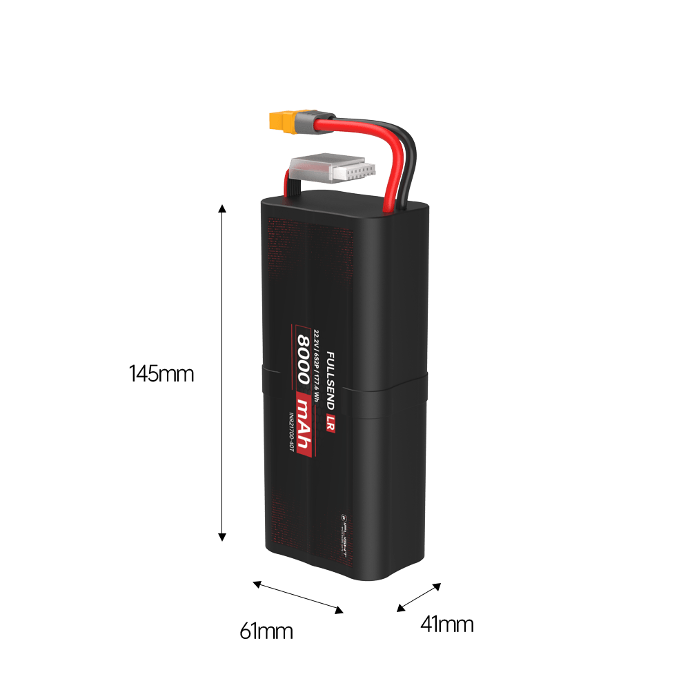 iFlight Fullsend 6S 8000mAh Battery - 2P 22.2V Li-Ion FPV Battery with XT60 connector for FPV Drone 5 iFlight Fullsend 6S 8000mAh Battery - 2P 22.2V Li-Ion FPV Battery with XT60 connector for FPV Drone - Bild 5
