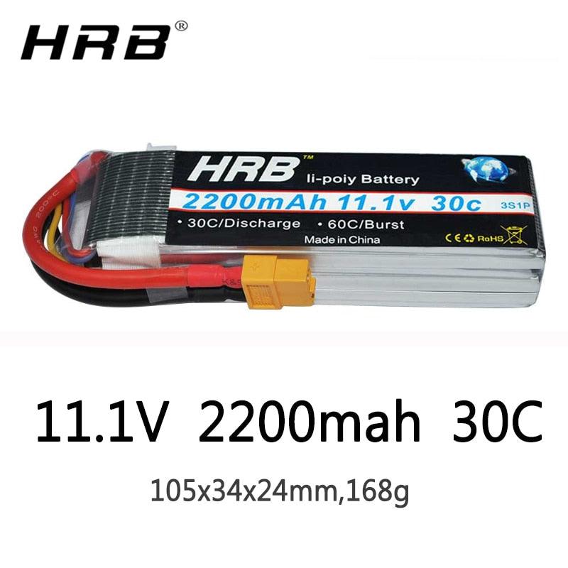 HRB 3S Lipo Battery 11.1V 2200mah - 30C T XT60 Deans XT90 EC5 Female For Axial SCX10 Airplanes FPV Drone Racing Car Boat RC Parts 2 HRB 3S Lipo Battery 11.1V 2200mah - 30C T XT60 Deans XT90 EC5 Female For Axial SCX10 Airplanes FPV Drone Racing Car Boat RC Parts - Image 2
