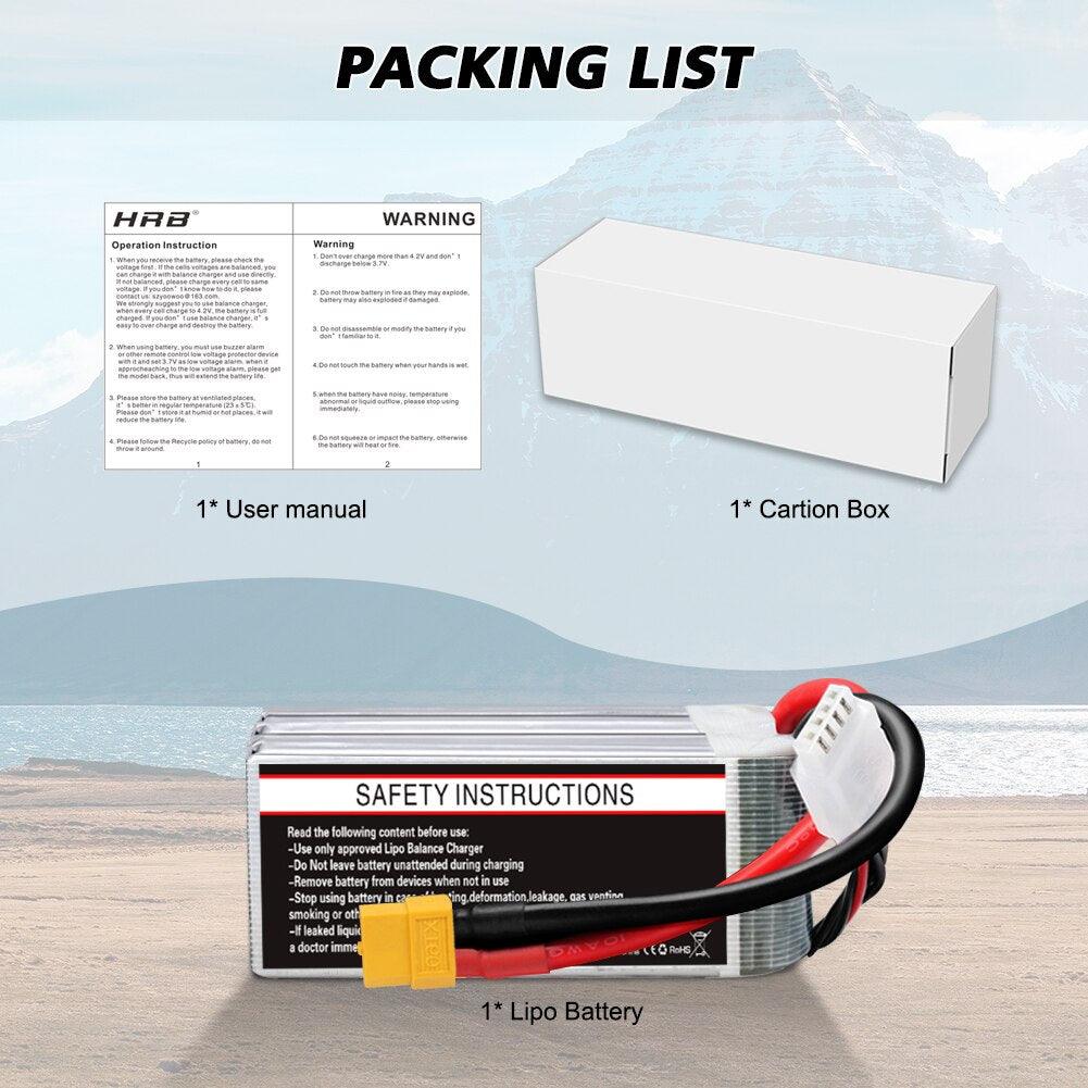 2PCS HRB 7.4V 11.1V 2S 3S Lipo Battery 1300mah 1500mah 1800mah 2200mah 2600mah 50C 60C 90C 100C XT60 T Plug RC Airplane FPV Car 3 2PCS HRB 7.4V 11.1V 2S 3S Lipo Battery 1300mah 1500mah 1800mah 2200mah 2600mah 50C 60C 90C 100C XT60 T Plug RC Airplane FPV Car - Bild 3