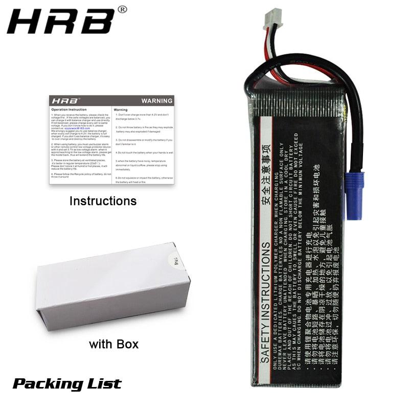 HRB 6S 22.2V Lipo Battery - EC5 2200mah 2600mah 3300mah 4000mah 5000mah 6000mah 8000mah 10000mah 12000mah 16000 22000mah RC Parts for Drone FPV Airplane Helicopter Toys — изображение 7
