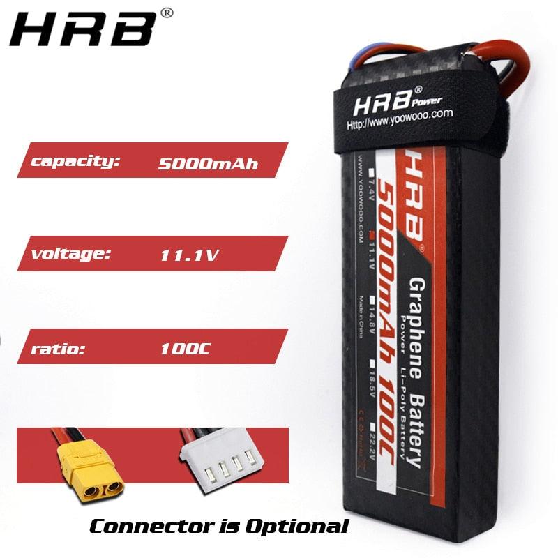 HRB Graphene 3S 11.1V 5000mah Lipo Battery -100C XT90 XT60 Deans EC5 T XT90-S For Racing Car Airplane Boat Truck RC Parts 10 HRB Graphene 3S 11.1V 5000mah Lipo Battery -100C XT90 XT60 Deans EC5 T XT90-S For Racing Car Airplane Boat Truck RC Parts - Image 10