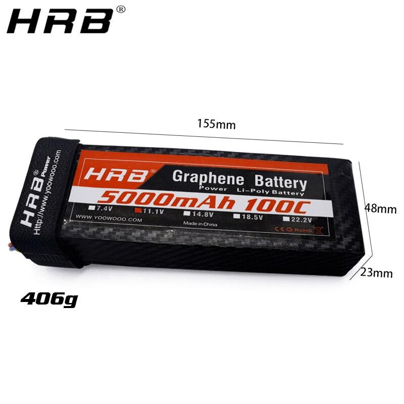 HRB Graphene 3S 11.1V 5000mah Lipo Battery -100C XT90 XT60 Deans EC5 T XT90-S For Racing Car Airplane Boat Truck RC Parts 7 HRB Graphene 3S 11.1V 5000mah Lipo Battery -100C XT90 XT60 Deans EC5 T XT90-S For Racing Car Airplane Boat Truck RC Parts - Image 7