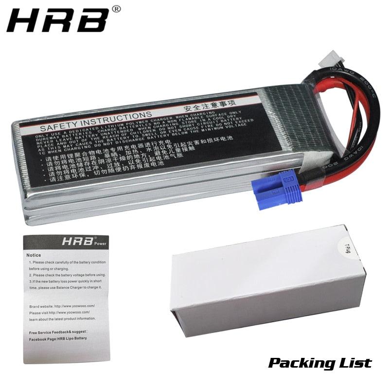 HRB 3S 11.1V Lipo Battery 4000mah - XT60 XT90 T Deans EC5 XT90-S 60C For Trex 500 Helicopter Airplane FPV Drone Car Boat RC Parts — изображение 8