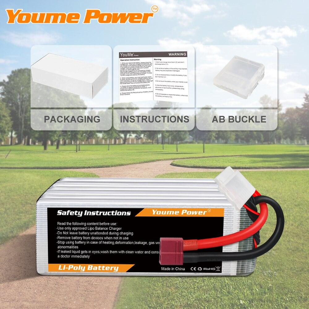 2PCS Youme 22.2V 6S Lipo Battery - 3300mah 4500mah 5200mah 6200mah 6500mah T Deans XT60 XT90 EC5 EC3 RC Parts 4 2PCS Youme 22.2V 6S Lipo Battery - 3300mah 4500mah 5200mah 6200mah 6500mah T Deans XT60 XT90 EC5 EC3 RC Parts - Bild 4