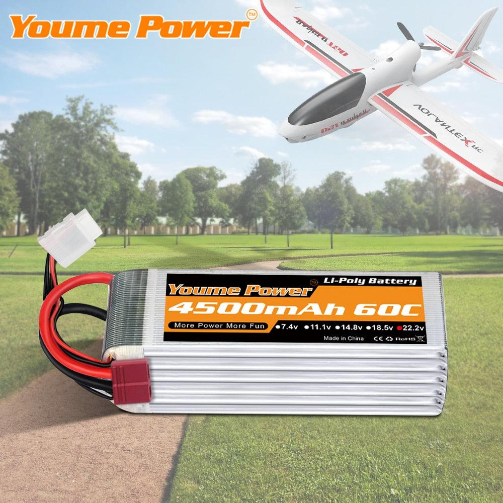 2PCS Youme 22.2V 6S Lipo Battery - 3300mah 4500mah 5200mah 6200mah 6500mah T Deans XT60 XT90 EC5 EC3 RC Parts 2 2PCS Youme 22.2V 6S Lipo Battery - 3300mah 4500mah 5200mah 6200mah 6500mah T Deans XT60 XT90 EC5 EC3 RC Parts - Bild 2