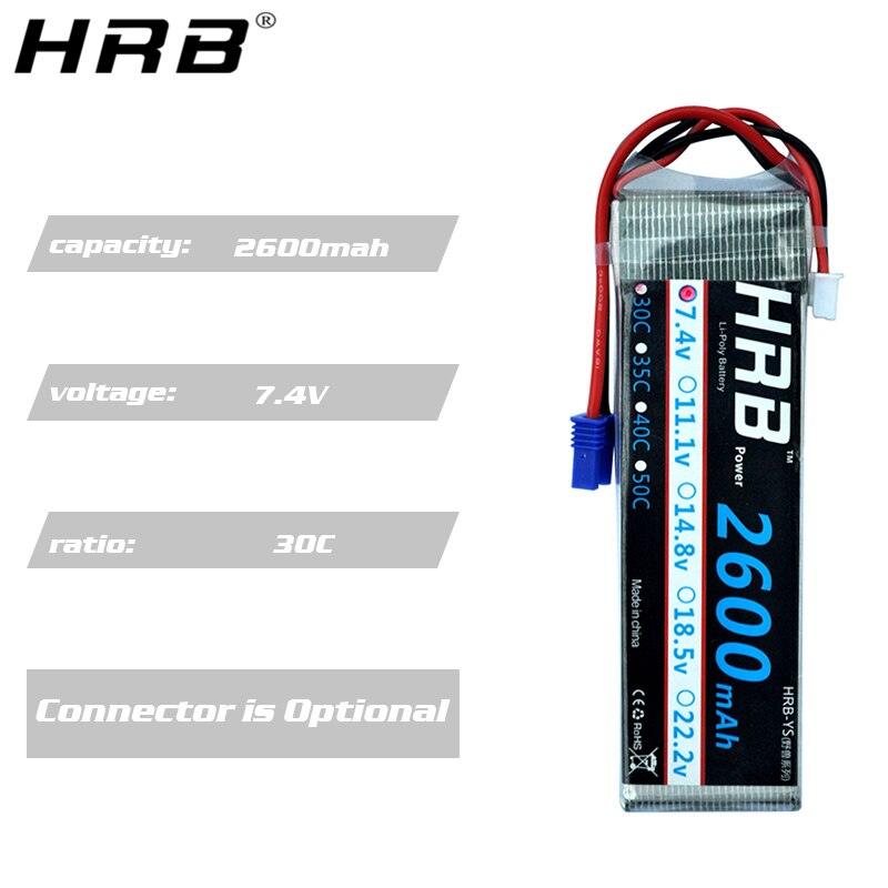 HRB 2S 7.4V 2600mah Lipo Battery - EC2 XT60 Deans EC3 RC Parts For Hubsan H501S Drone Quadcopter FPV Airplane Racing Car Truck 30C 12 HRB 2S 7.4V 2600mah Lipo Battery - EC2 XT60 Deans EC3 RC Parts For Hubsan H501S Drone Quadcopter FPV Airplane Racing Car Truck 30C — изображение 12