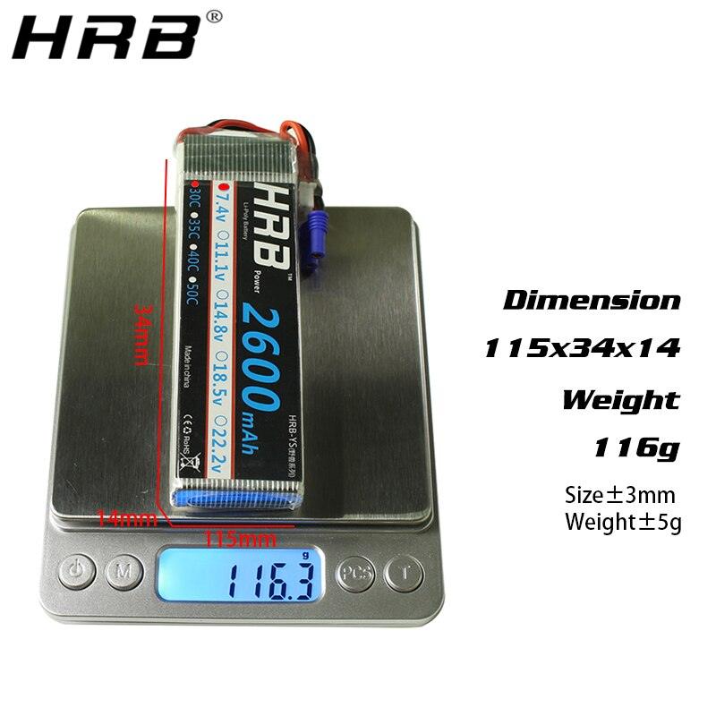 HRB 2S 7.4V 2600mah Lipo Battery - EC2 XT60 Deans EC3 RC Parts For Hubsan H501S Drone Quadcopter FPV Airplane Racing Car Truck 30C 9 HRB 2S 7.4V 2600mah Lipo Battery - EC2 XT60 Deans EC3 RC Parts For Hubsan H501S Drone Quadcopter FPV Airplane Racing Car Truck 30C — изображение 9