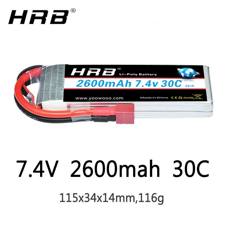 HRB 2S 7.4V 2600mah Lipo Battery - EC2 XT60 Deans EC3 RC Parts For Hubsan H501S Drone Quadcopter FPV Airplane Racing Car Truck 30C 2 HRB 2S 7.4V 2600mah Lipo Battery - EC2 XT60 Deans EC3 RC Parts For Hubsan H501S Drone Quadcopter FPV Airplane Racing Car Truck 30C — изображение 2