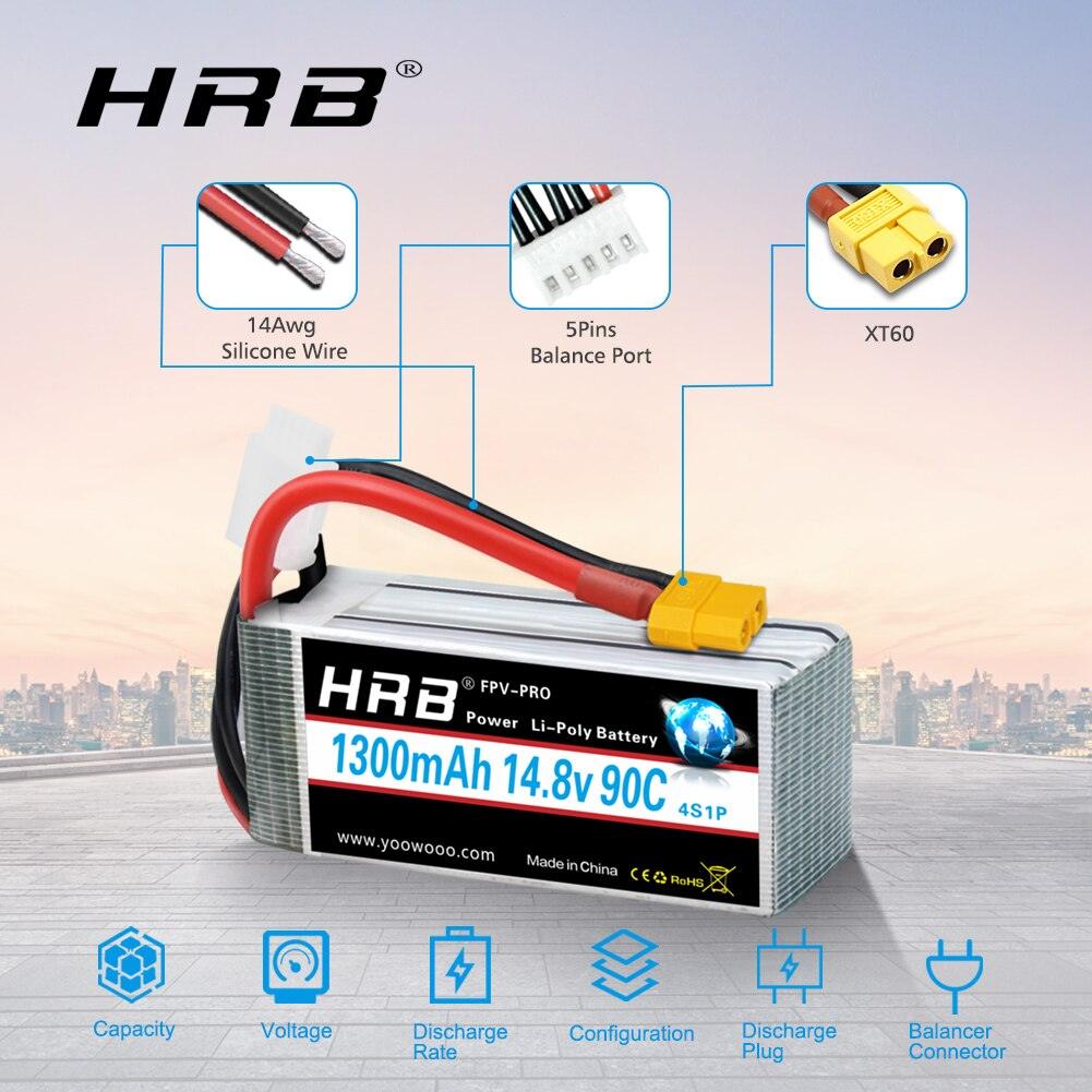 HRB Lipo 4S 6S Battery - 14.8V 22.2V 1300mah 1500mah 1800mah 2200mah 90C 100C With XT60 For RC FPV Quadcopter Drone Airplane 6 HRB Lipo 4S 6S Battery - 14.8V 22.2V 1300mah 1500mah 1800mah 2200mah 90C 100C With XT60 For RC FPV Quadcopter Drone Airplane — изображение 6