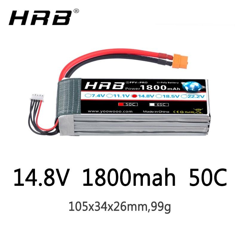HRB Lipo 4S 6S Battery - 14.8V 22.2V 1300mah 1500mah 1800mah 2200mah 90C 100C With XT60 For RC FPV Quadcopter Drone Airplane 2 HRB Lipo 4S 6S Battery - 14.8V 22.2V 1300mah 1500mah 1800mah 2200mah 90C 100C With XT60 For RC FPV Quadcopter Drone Airplane — изображение 2