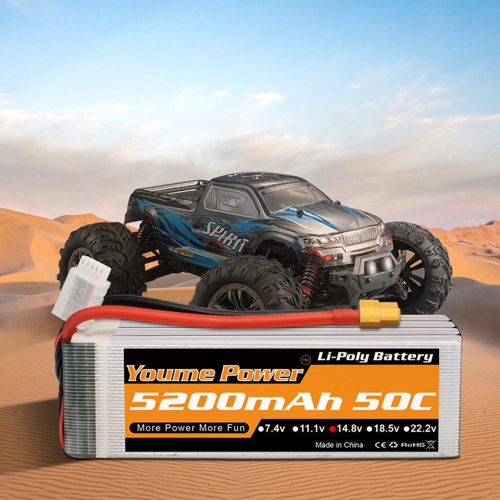 2PCS Youme 14.8V 4S Lipo Battery - 3300mah 4500mah 5200mah 6200mah 6500mah Hardcase T Deans XT60 XT90 EC5 EC3 Hard Case RC Parts 2 2PCS Youme 14.8V 4S Lipo Battery - 3300mah 4500mah 5200mah 6200mah 6500mah Hardcase T Deans XT60 XT90 EC5 EC3 Hard Case RC Parts - Image 2