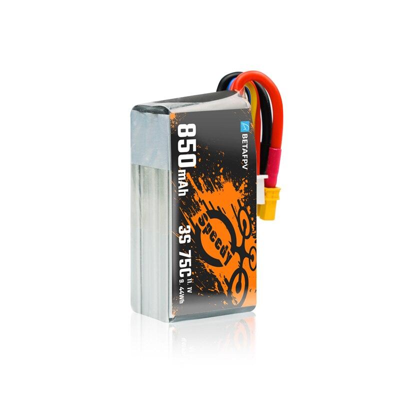 2PCS BETAFPV 3S 850mAh 75C Lipo Drone Battery For FPV 5 2PCS BETAFPV 3S 850mAh 75C Lipo Drone Battery For FPV - صورة 2PCS BETAFPV 3S 850mAh 75C Lipo Drone Battery For FPV - صورة 5