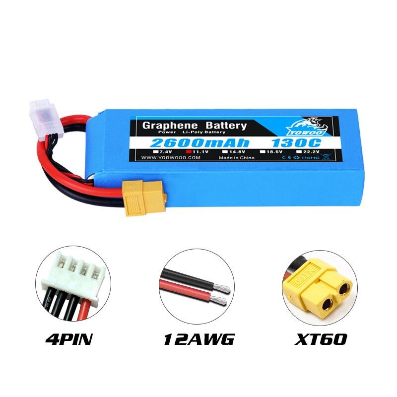 2PCS Yowoo Graphene 2S 3S 4S 6S Lipo Battery - 2200mah 2600mah 1300mah 1500mah EC3 T XT60 Plug 130C RC Airplanes Car Drone Parts 6 2PCS Yowoo Graphene 2S 3S 4S 6S Lipo Battery - 2200mah 2600mah 1300mah 1500mah EC3 T XT60 Plug 130C RC Airplanes Car Drone Parts - Image 6