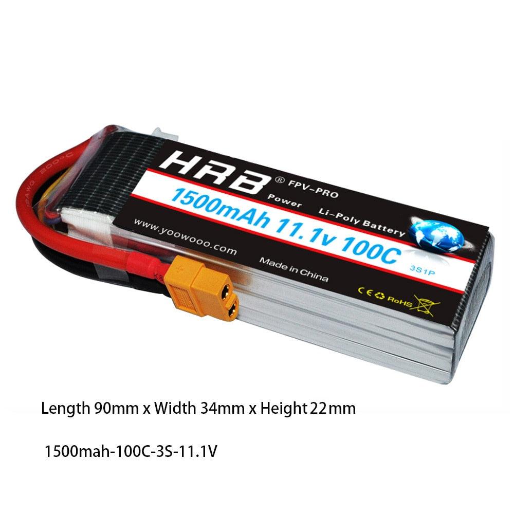 HRB 3S 11.1V 1500mah Lipo Battery - 100C 90x34x22mm For RC Product Like RC Quadcopter, Helicopter, Boat, Car, Airplane 4 HRB 3S 11.1V 1500mah Lipo Battery - 100C 90x34x22mm For RC Product Like RC Quadcopter, Helicopter, Boat, Car, Airplane - Image 4