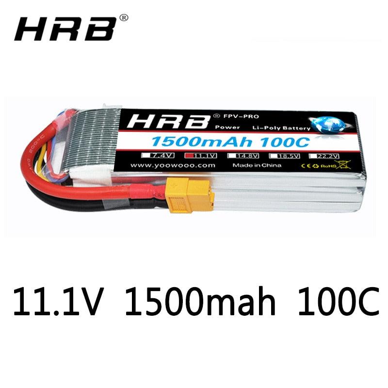 HRB 3S 11.1V 1500mah Lipo Battery - 100C 90x34x22mm For RC Product Like RC Quadcopter, Helicopter, Boat, Car, Airplane 2 HRB 3S 11.1V 1500mah Lipo Battery - 100C 90x34x22mm For RC Product Like RC Quadcopter, Helicopter, Boat, Car, Airplane - Image 2