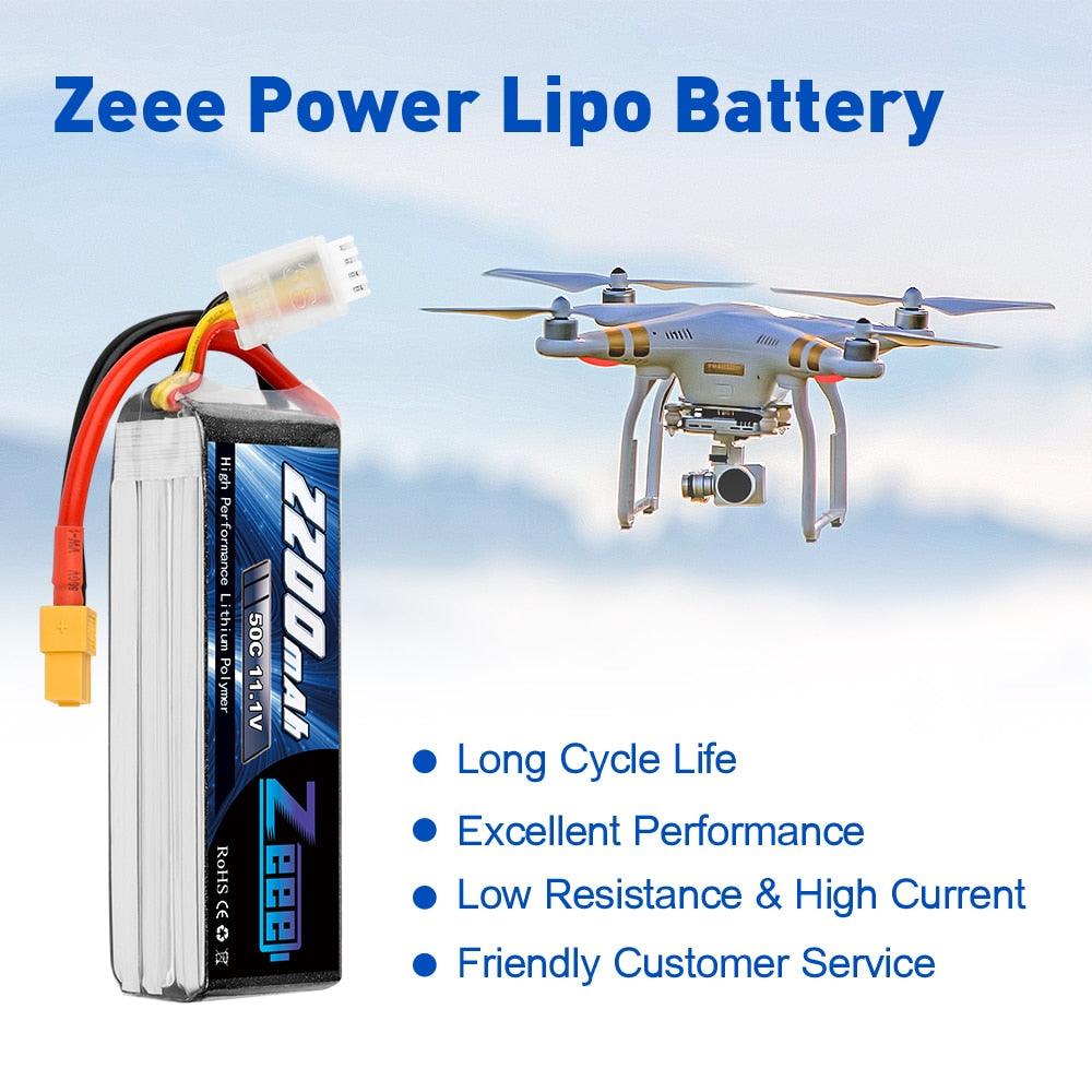 2units Zeee 2200mAh 3S Drone Battery - 11.1V 50C Lipo Battery with XT60 Plug For RC Quadcopter QAV250 Drone Boat Airplane FPV Battery 5 2units Zeee 2200mAh 3S Drone Battery - 11.1V 50C Lipo Battery with XT60 Plug For RC Quadcopter QAV250 Drone Boat Airplane FPV Battery - Bild 5