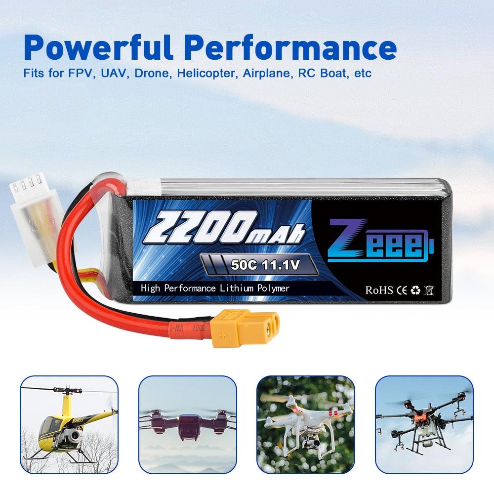 2units Zeee 2200mAh 3S Drone Battery - 11.1V 50C Lipo Battery with XT60 Plug For RC Quadcopter QAV250 Drone Boat Airplane FPV Battery 4 2units Zeee 2200mAh 3S Drone Battery - 11.1V 50C Lipo Battery with XT60 Plug For RC Quadcopter QAV250 Drone Boat Airplane FPV Battery - Bild 4