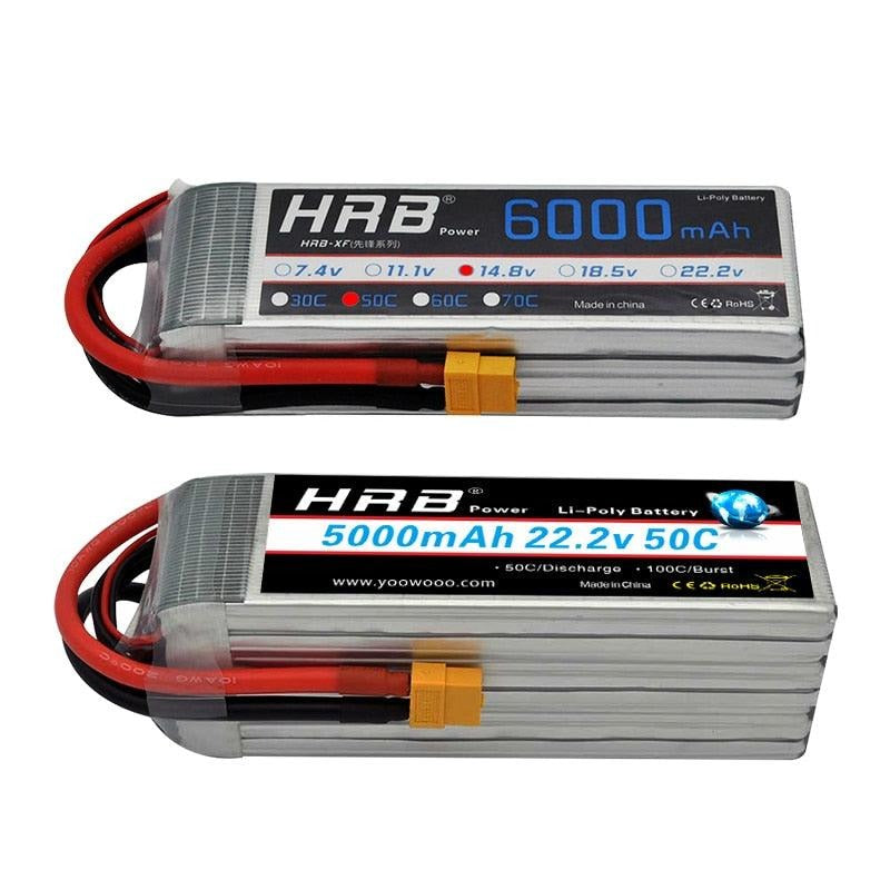 2PCS HRB Lipo Battery 3S 11.1V - 4000mah 4200mah 5000mah 6000mah 4S 14.8V 3300mah 7000mah 6S 22.2V 2S 7.4V 5200mah XT60 T RC Parts