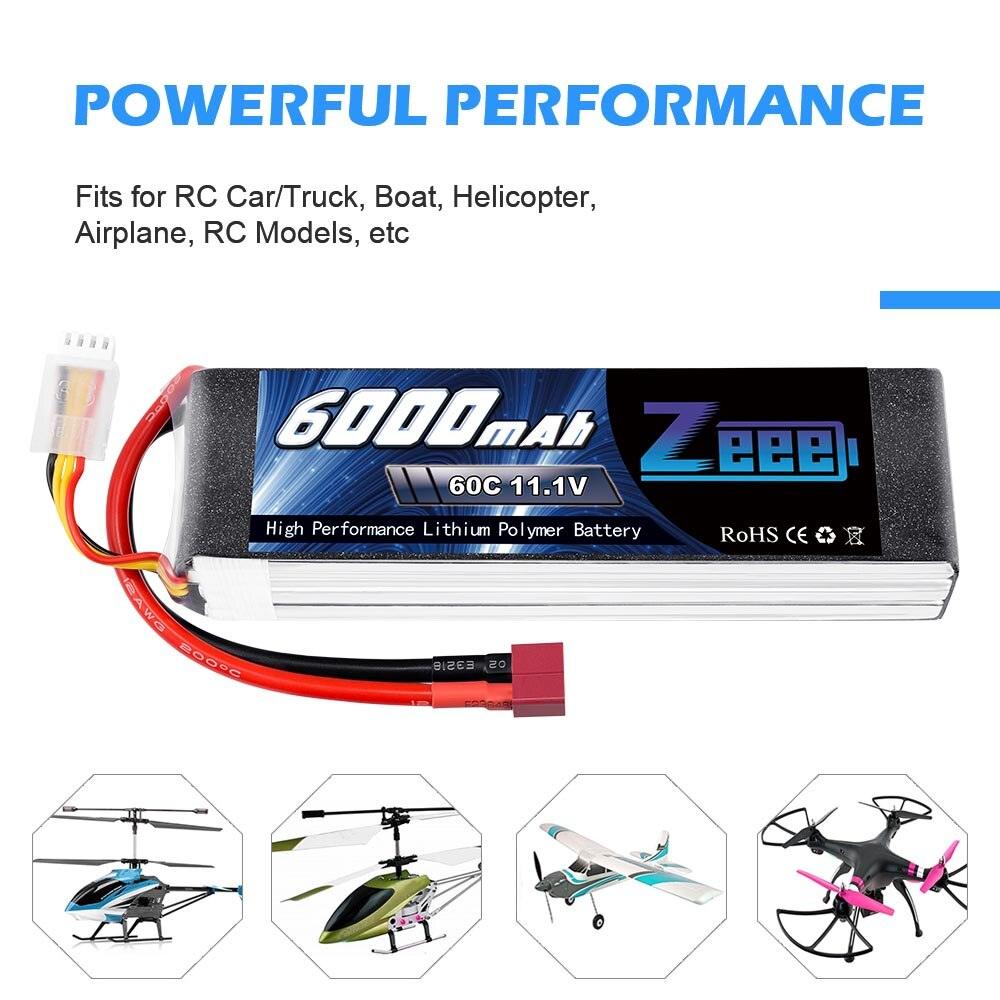 Zeee Lipo Battery 11.1V 6000mAh 60C 3S Lipo Battery Deans Plug 3S Lipo for FPV RC Car Helicopter Racing Hobby FVP Battery Parts 7 Zeee Lipo Battery 11.1V 6000mAh 60C 3S Lipo Battery Deans Plug 3S Lipo for FPV RC Car Helicopter Racing Hobby FVP Battery Parts — изображение 7