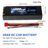 Zeee Lipo Battery 6000mAh 7.4V 100C 2S Lipo RC Car Battery with Deans T Plug 2S RC Lipo Battery for Car Boat Truck Truggy Buggy FPV Drone Battery 3 Zeee Lipo Battery 6000mAh 7.4V 100C 2S Lipo RC Car Battery with Deans T Plug 2S RC Lipo Battery for Car Boat Truck Truggy Buggy FPV Drone Battery - Bild 3