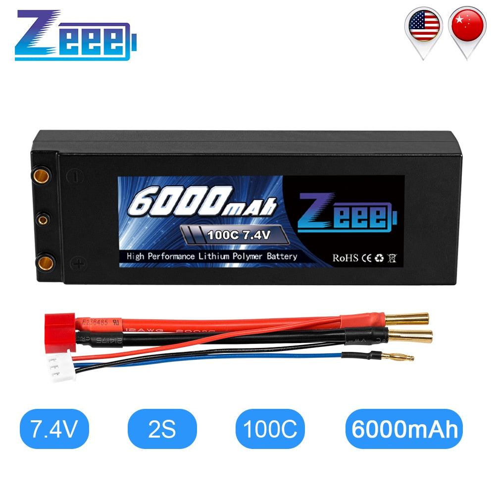 Zeee Lipo Battery 6000mAh 7.4V 100C 2S Lipo RC Car Battery with Deans T Plug 2S RC Lipo Battery for Car Boat Truck Truggy Buggy FPV Drone Battery 2 Zeee Lipo Battery 6000mAh 7.4V 100C 2S Lipo RC Car Battery with Deans T Plug 2S RC Lipo Battery for Car Boat Truck Truggy Buggy FPV Drone Battery - Bild 2