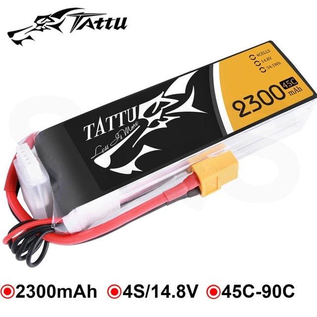 1pc Tattu Lipo Battery 2300mAh 3S 4S 11.1V 14.8V 45C XT60 Plug FPV Drone Power for FPV Frame RC Helicopter Plane Car — изображение 5