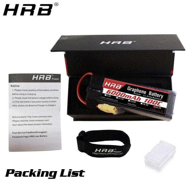 HRB 22.2V Graphene Lipo Battery 6000mah 6S - 100C XT90 EC5 T Deans XT60 XT150 RC Racing FPV Airplanes Boats Buggy Car Truck Parts 11 HRB 22.2V Graphene Lipo Battery 6000mah 6S - 100C XT90 EC5 T Deans XT60 XT150 RC Racing FPV Airplanes Boats Buggy Car Truck Parts - Image 11