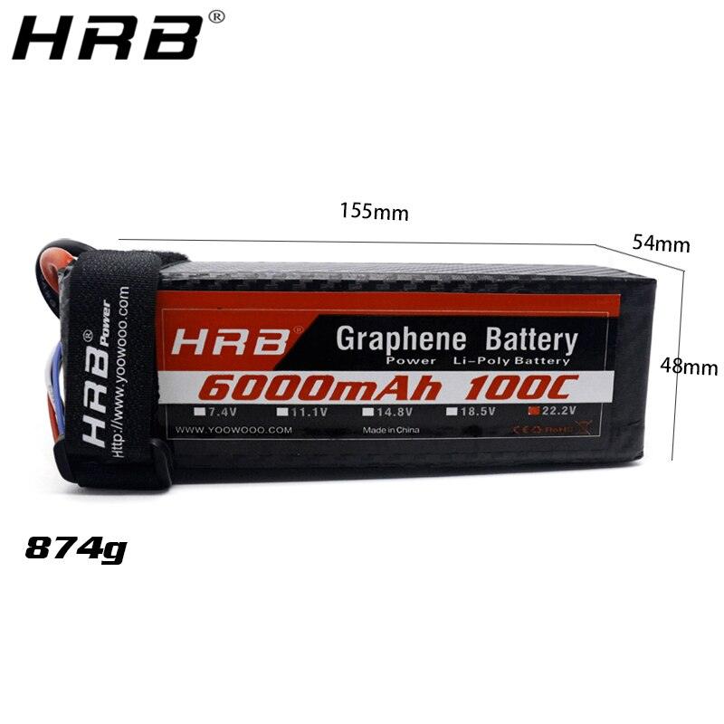 HRB 22.2V Graphene Lipo Battery 6000mah 6S - 100C XT90 EC5 T Deans XT60 XT150 RC Racing FPV Airplanes Boats Buggy Car Truck Parts 9 HRB 22.2V Graphene Lipo Battery 6000mah 6S - 100C XT90 EC5 T Deans XT60 XT150 RC Racing FPV Airplanes Boats Buggy Car Truck Parts - Image 9