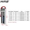 HRB 6000mah Lipo Battery - 50C 3S 2S 7.4V 11.1V 14.8V Deans T XT60 4S 5S 6S 3.7V 18.5V 22.2V 1S RC Helicopter Airplanes Car Parts - Image 3