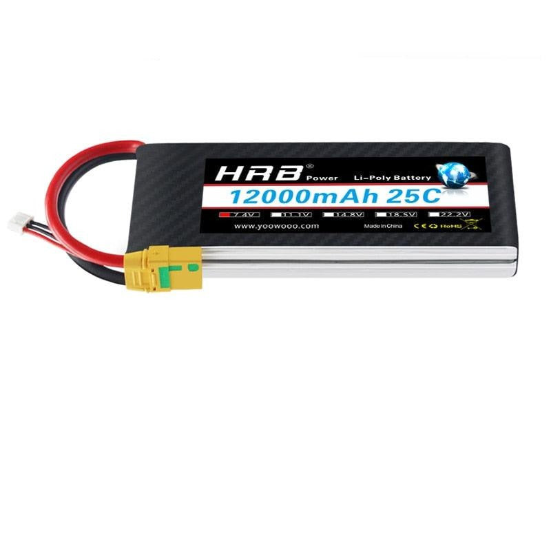 HRB Lipo 2S Battery 12000mah 7.4V - 25C XT60 T EC2 EC3 EC5 XT90 XT30 for For RC Car Truck Monster Boat Drone FPV RC Toy 1 HRB Lipo 2S Battery 12000mah 7.4V - 25C XT60 T EC2 EC3 EC5 XT90 XT30 for For RC Car Truck Monster Boat Drone FPV RC Toy