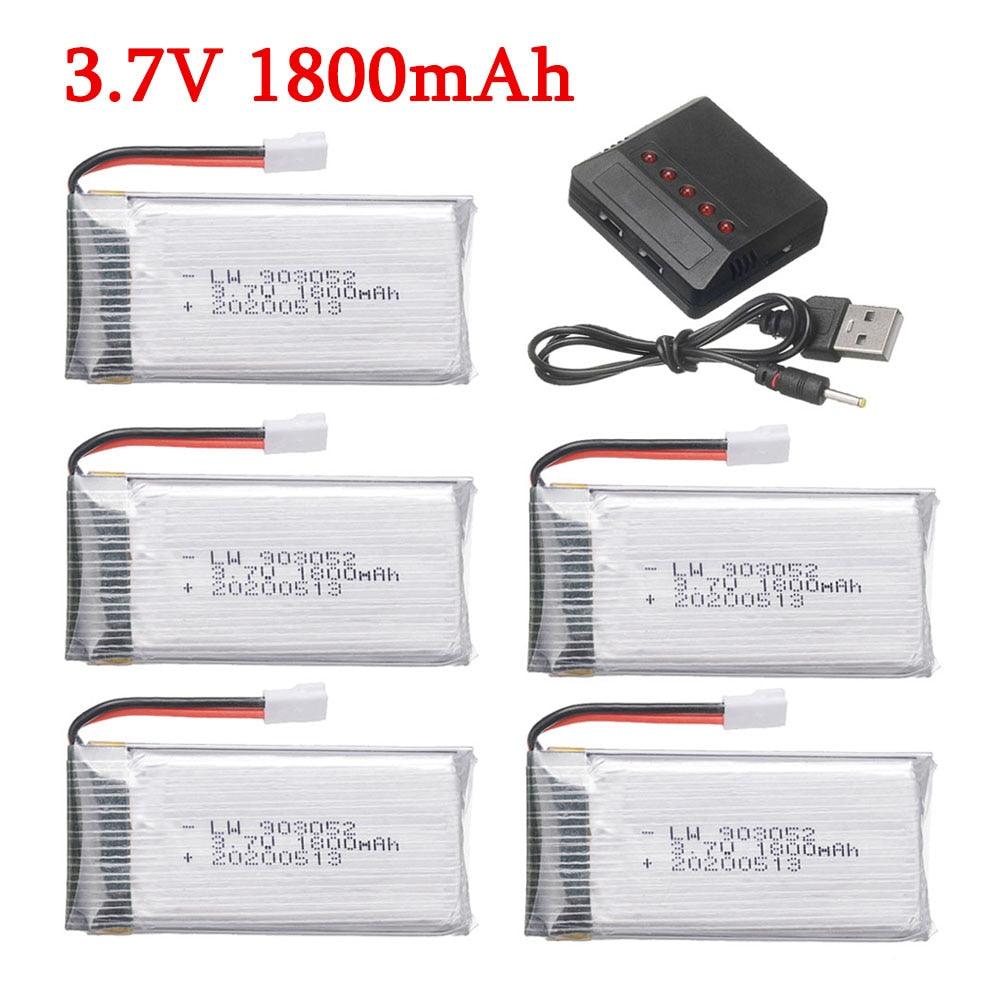 3.7V 1800mAh Lipo Battery For RC Drone KY601S SYMA X5 X5S X5C X5SC X5SH X5SW M18 H5P H11D H11C RC Quadcopter Helicopter Parts 2 3.7V 1800mAh Lipo Battery For RC Drone KY601S SYMA X5 X5S X5C X5SC X5SH X5SW M18 H5P H11D H11C RC Quadcopter Helicopter Parts - Image 2