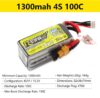 Gens Ace Tattu R-Line 1.0 2.0 LiPo Rechargeable Battery 550/650/750/850/1050/1300/1550/1800mah 95C 3S 4S 6S for RC FPV Racing - Image 14