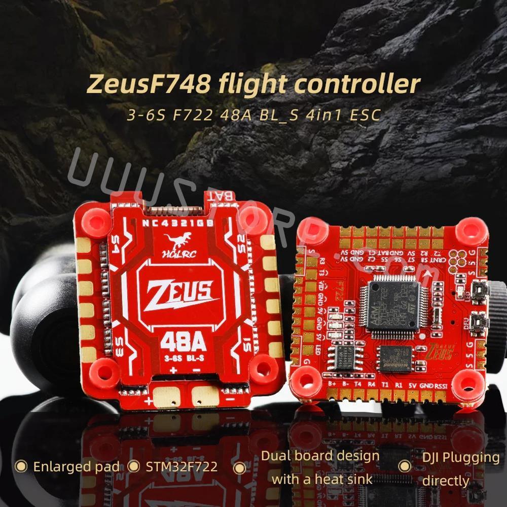 HGLRC Zeus F748 Stack - F722 F7 OSD 3-6S Flight Controller w/ 5V 9V BEC 48A4in1 ESC Support Caddx DJI Air Unit for FPV RC Drone 4 HGLRC Zeus F748 Stack - F722 F7 OSD 3-6S Flight Controller w/ 5V 9V BEC 48A4in1 ESC Support Caddx DJI Air Unit for FPV RC Drone - صورة HGLRC Zeus F748 Stack - F722 F7 OSD 3-6S Flight Controller w/ 5V 9V BEC 48A4in1 ESC Support Caddx DJI Air Unit for FPV RC Drone - صورة 4