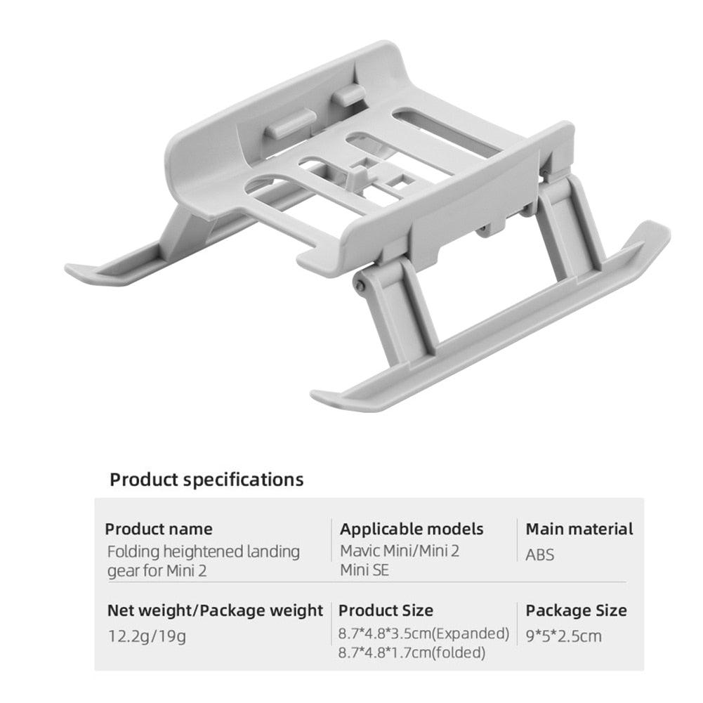 Drone Landing Gear Extended Height Leg - Support Protector Tripod Stand Skid For DJI Mini SE/Mini 2/Mavic Foldable Accessories 2 Drone Landing Gear Extended Height Leg - Support Protector Tripod Stand Skid For DJI Mini SE/Mini 2/Mavic Foldable Accessories - Image 2