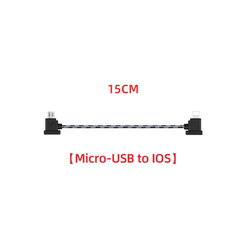 Remote Control Data Cable for DJI Mavic Mini/SE/Mavic 2/Mavic Pro/Air/Spark/Type-C Micro USB IOS connector line for Iphone/iPad 7 Remote Control Data Cable for DJI Mavic Mini/SE/Mavic 2/Mavic Pro/Air/Spark/Type-C Micro USB IOS connector line for Iphone/iPad - Image 7