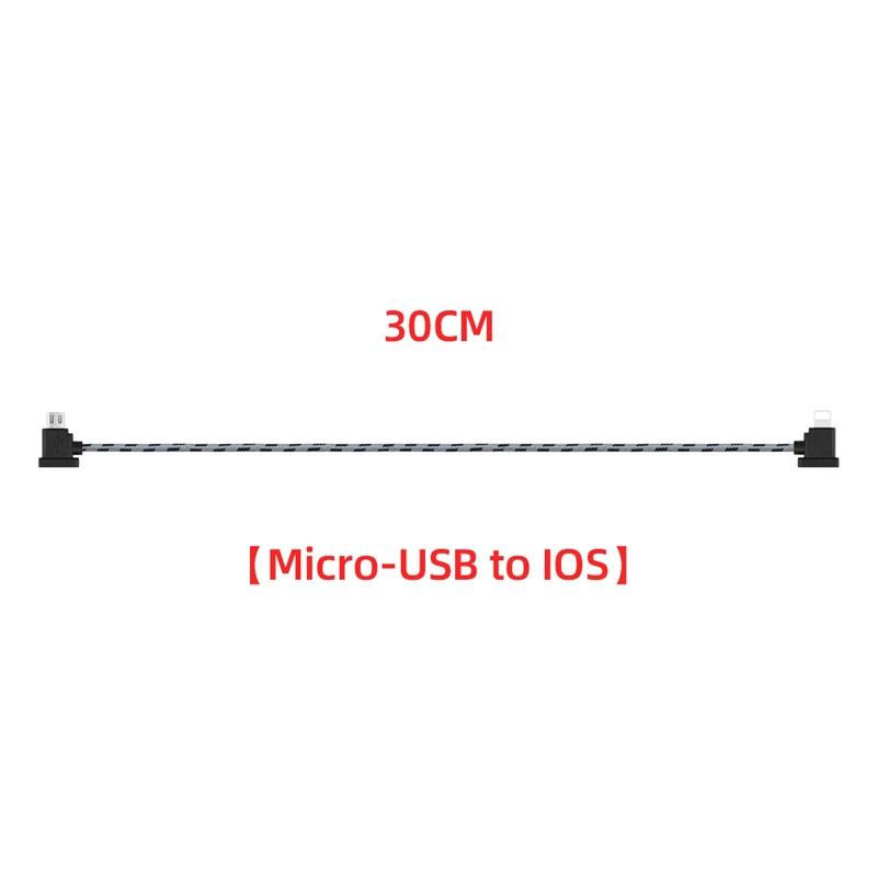 Remote Control Data Cable for DJI Mavic Mini/SE/Mavic 2/Mavic Pro/Air/Spark/Type-C Micro USB IOS connector line for Iphone/iPad 3 Remote Control Data Cable for DJI Mavic Mini/SE/Mavic 2/Mavic Pro/Air/Spark/Type-C Micro USB IOS connector line for Iphone/iPad - Image 3