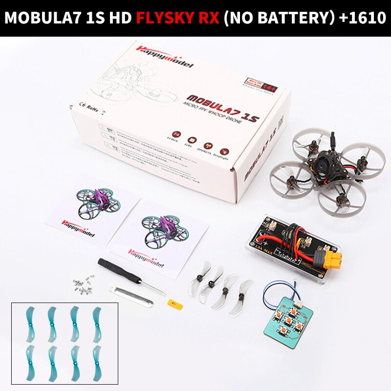 Happymodel Mobula 7 - 1S/HD 75mm Micro FPV Whoop Quadcopter Drone Open VTX 2.4G ELRS Receiver Runcam Nano3 Brushless Motor 12 Happymodel Mobula 7 - 1S/HD 75mm Micro FPV Whoop Quadcopter Drone Open VTX 2.4G ELRS Receiver Runcam Nano3 Brushless Motor — изображение 12