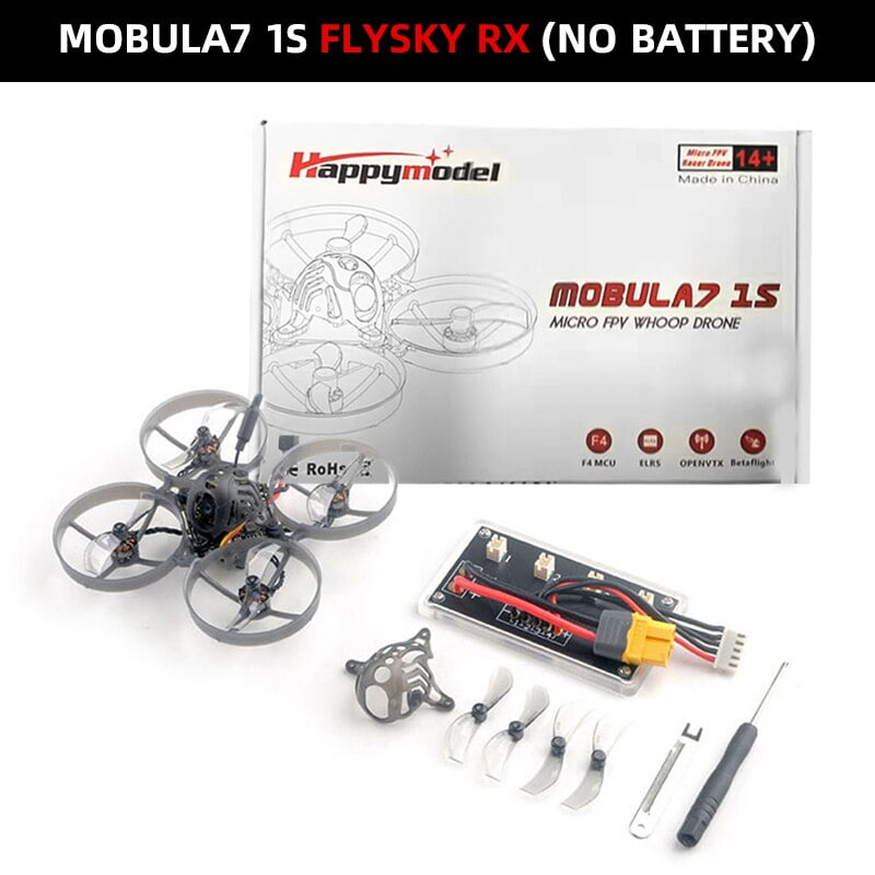 Happymodel Mobula 7 - 1S/HD 75mm Micro FPV Whoop Quadcopter Drone Open VTX 2.4G ELRS Receiver Runcam Nano3 Brushless Motor 8 Happymodel Mobula 7 - 1S/HD 75mm Micro FPV Whoop Quadcopter Drone Open VTX 2.4G ELRS Receiver Runcam Nano3 Brushless Motor — изображение 8