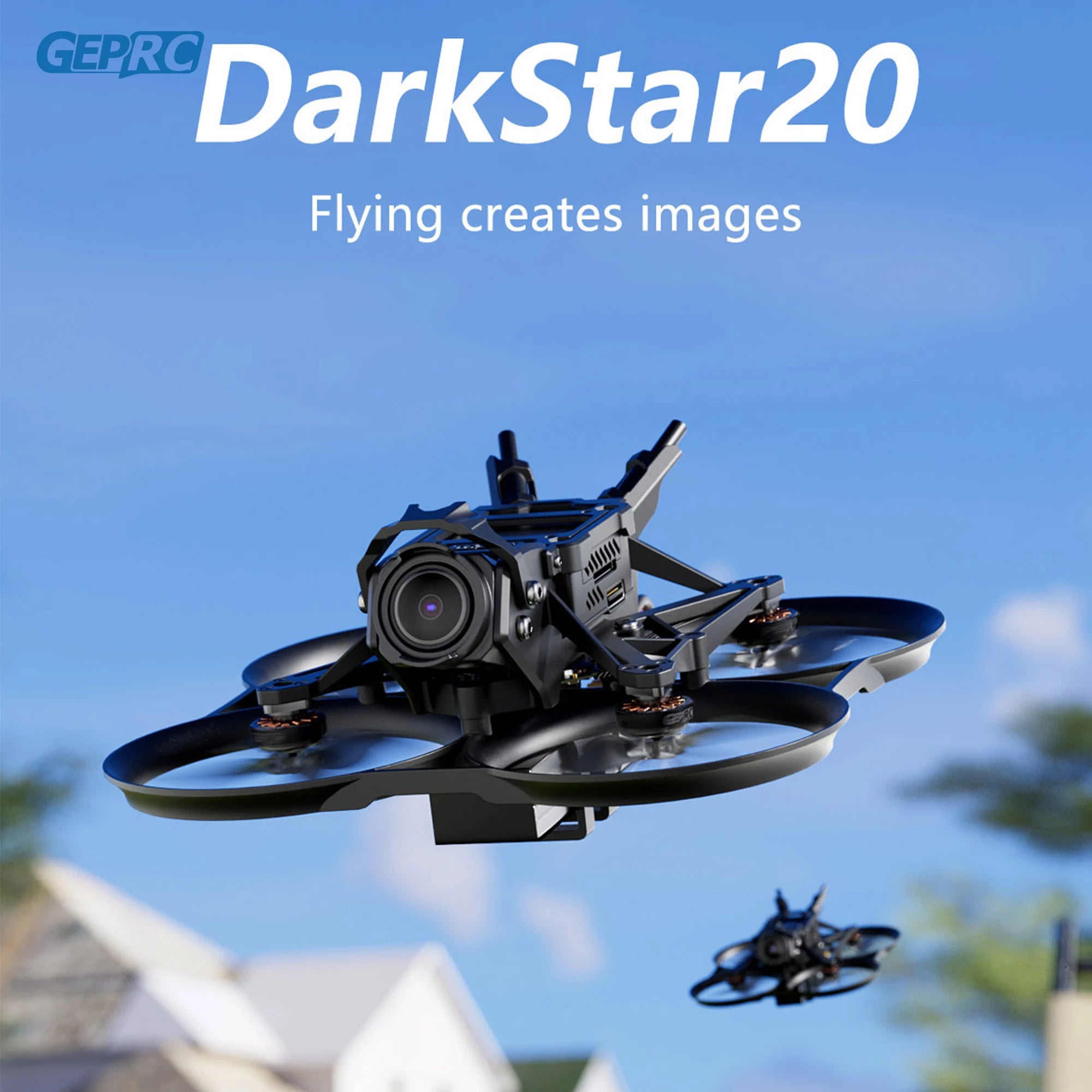 GEPRC DarkStar20 HD O3 Cinewhoop - SPEEDX2 1102 TAKER F411-12A-E 1-2S AIO RC Quadcopter LongRange Freestyle FPV Drone Rc Airplane 3 GEPRC DarkStar20 HD O3 Cinewhoop - SPEEDX2 1102 TAKER F411-12A-E 1-2S AIO RC Quadcopter LongRange Freestyle FPV Drone Rc Airplane — изображение 3