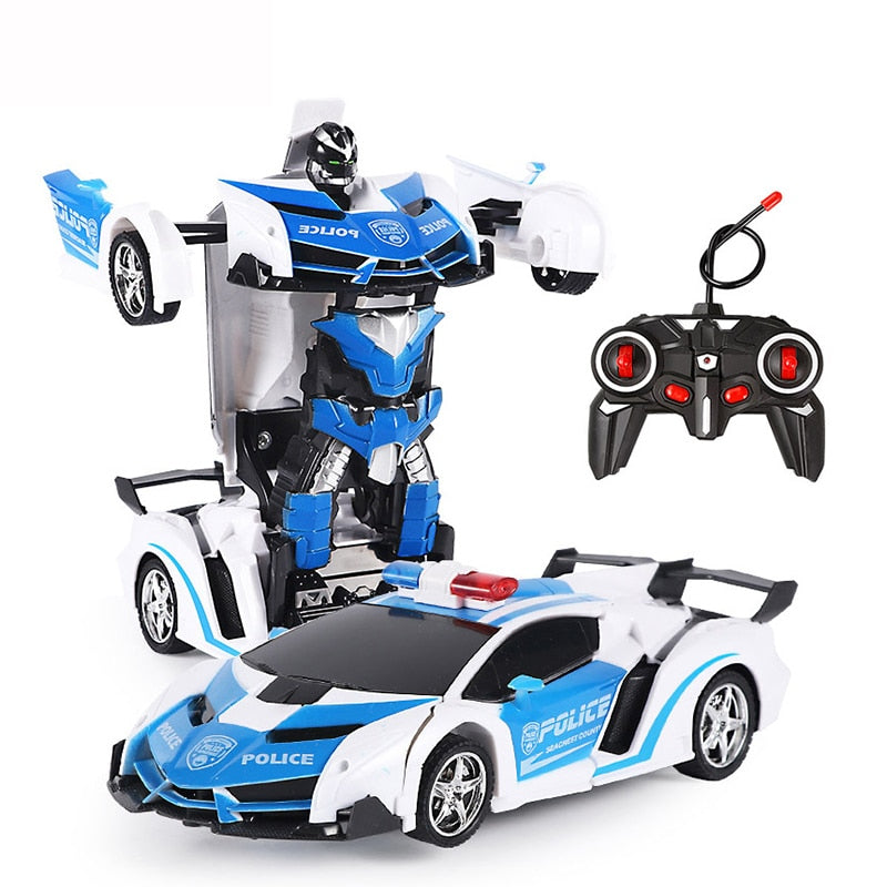 Electric RC Car Transformation Robots - Children Boys Girls Toys Outdoor Remote Control Sports Deformation Car Robots Model Toy