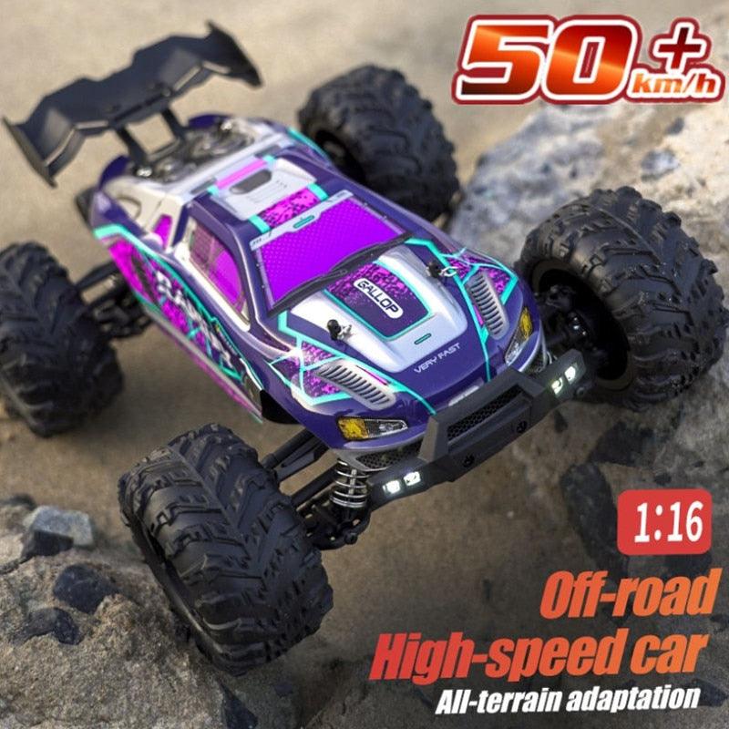 Rc Cars Off Road 4WD with LED Headlight,1/16 Scale Rock Crawler 4WD 2.4G 50KM High Speed Drift Remote Control Monster Truck Toys 9 Rc Cars Off Road 4WD with LED Headlight,1/16 Scale Rock Crawler 4WD 2.4G 50KM High Speed Drift Remote Control Monster Truck Toys - Image 9