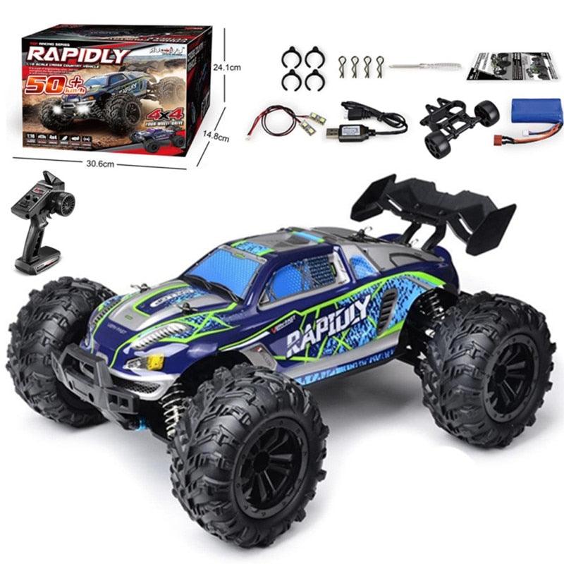 Rc Cars Off Road 4WD with LED Headlight,1/16 Scale Rock Crawler 4WD 2.4G 50KM High Speed Drift Remote Control Monster Truck Toys 6 Rc Cars Off Road 4WD with LED Headlight,1/16 Scale Rock Crawler 4WD 2.4G 50KM High Speed Drift Remote Control Monster Truck Toys - Image 6