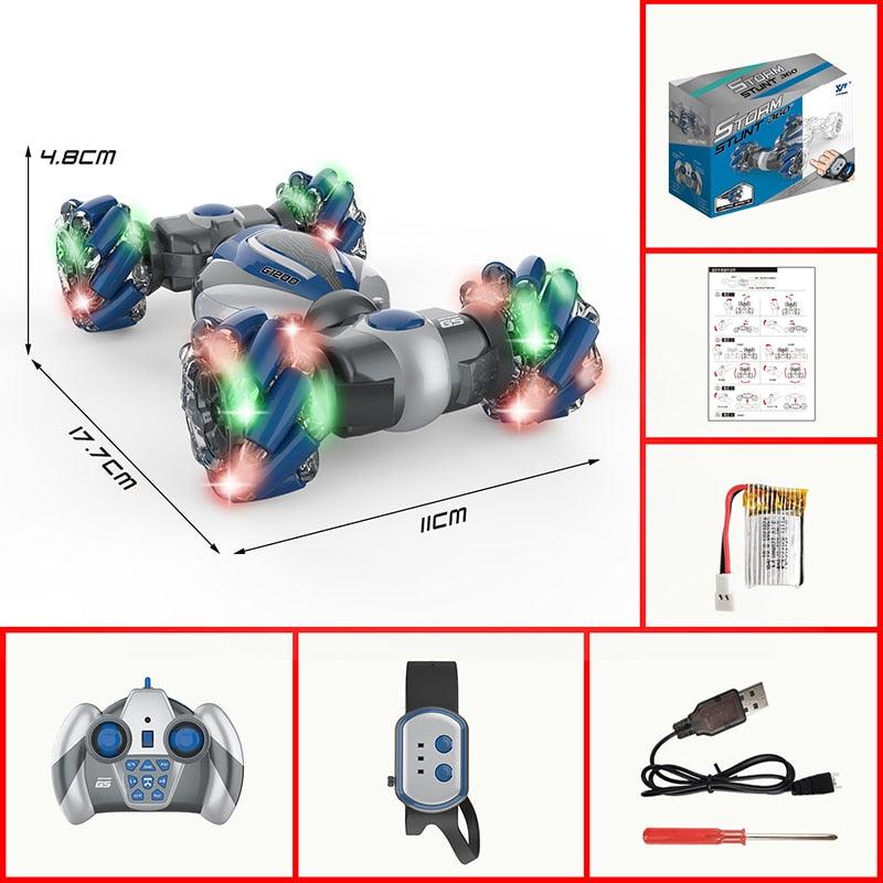 Samll RC Stunt Car Remote Control Watch Gesture Sensor Electric Toy RC Drift Car 2.4GHz 4WD Rotation Gift for Kids Boys Birthday 10 Samll RC Stunt Car Remote Control Watch Gesture Sensor Electric Toy RC Drift Car 2.4GHz 4WD Rotation Gift for Kids Boys Birthday - Image 10