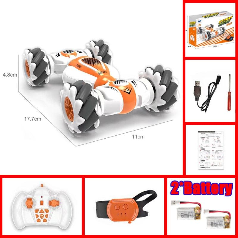 Samll RC Stunt Car Remote Control Watch Gesture Sensor Electric Toy RC Drift Car 2.4GHz 4WD Rotation Gift for Kids Boys Birthday 4 Samll RC Stunt Car Remote Control Watch Gesture Sensor Electric Toy RC Drift Car 2.4GHz 4WD Rotation Gift for Kids Boys Birthday - Image 4
