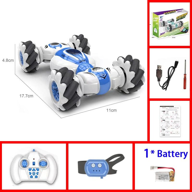 Samll RC Stunt Car Remote Control Watch Gesture Sensor Electric Toy RC Drift Car 2.4GHz 4WD Rotation Gift for Kids Boys Birthday 3 Samll RC Stunt Car Remote Control Watch Gesture Sensor Electric Toy RC Drift Car 2.4GHz 4WD Rotation Gift for Kids Boys Birthday - Image 3