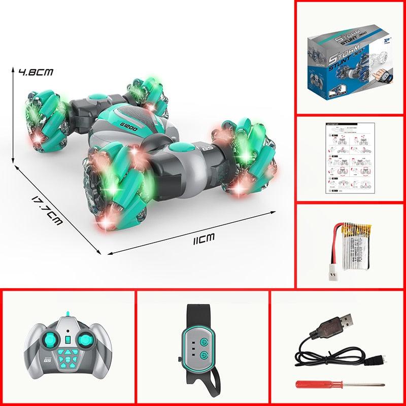 Samll RC Stunt Car Remote Control Watch Gesture Sensor Electric Toy RC Drift Car 2.4GHz 4WD Rotation Gift for Kids Boys Birthday 2 Samll RC Stunt Car Remote Control Watch Gesture Sensor Electric Toy RC Drift Car 2.4GHz 4WD Rotation Gift for Kids Boys Birthday - Image 2