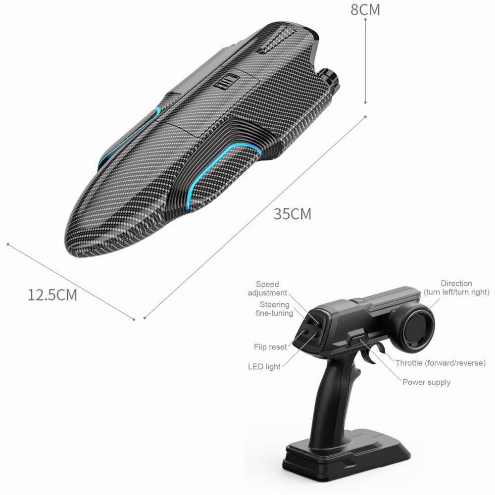 S2 Speed boat - 2.4G RC High Speed Racing Boat 30km/h Waterproof Rechargeable Model Radio Remote Control Speedboat Carbon Fiber Toys Gift Box 7 S2 Speed boat - 2.4G RC High Speed Racing Boat 30km/h Waterproof Rechargeable Model Radio Remote Control Speedboat Carbon Fiber Toys Gift Box - Image 7