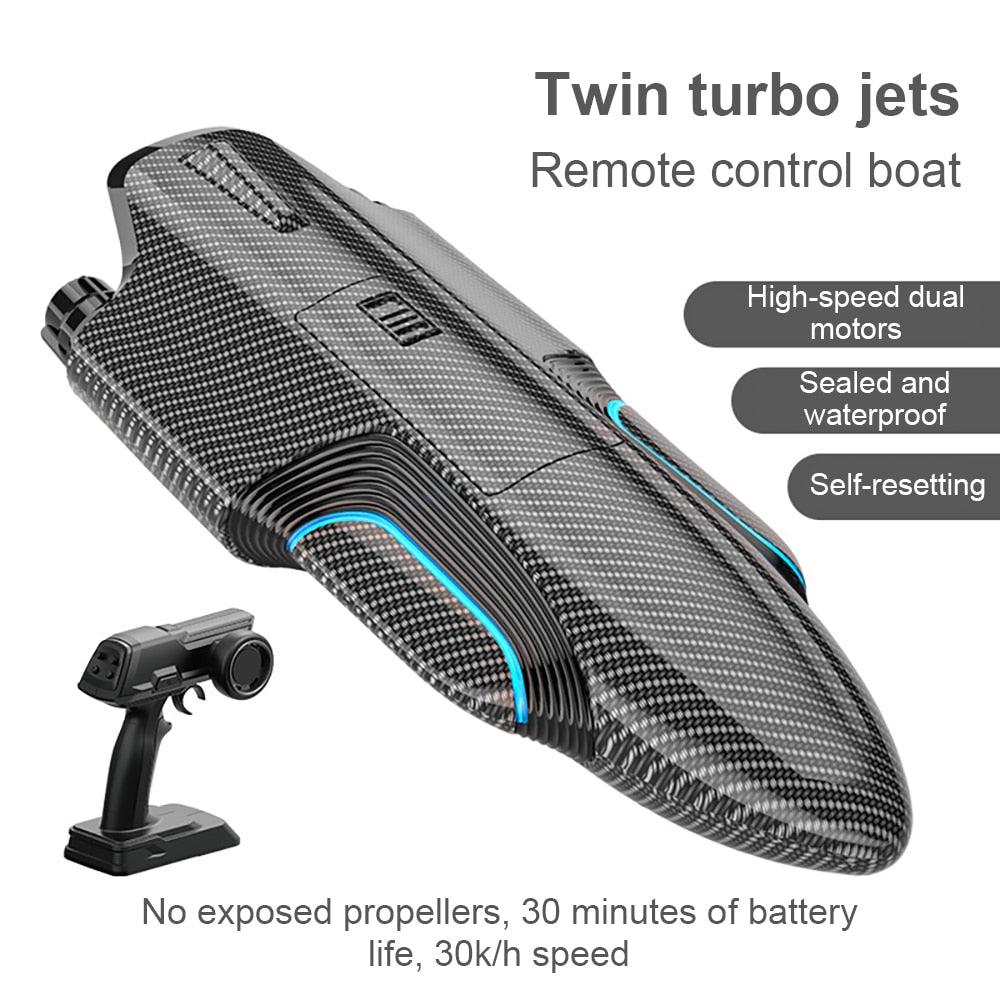 S2 Speed boat - 2.4G RC High Speed Racing Boat 30km/h Waterproof Rechargeable Model Radio Remote Control Speedboat Carbon Fiber Toys Gift Box 4 S2 Speed boat - 2.4G RC High Speed Racing Boat 30km/h Waterproof Rechargeable Model Radio Remote Control Speedboat Carbon Fiber Toys Gift Box - Image 4
