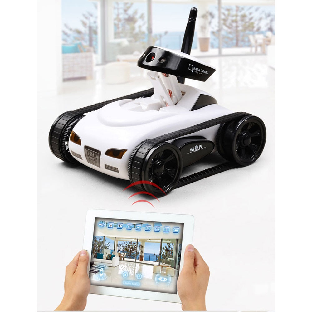 RC Camera Tank FPV WIFI Real-time Quality Mini RC Car - HD Camera Video Remote Control Robot Car Intelligent APP Wireless Toys 3 RC Camera Tank FPV WIFI Real-time Quality Mini RC Car - HD Camera Video Remote Control Robot Car Intelligent APP Wireless Toys — изображение 3